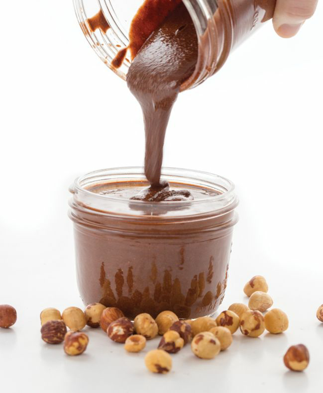 Homemade chocolate hazelnut spread