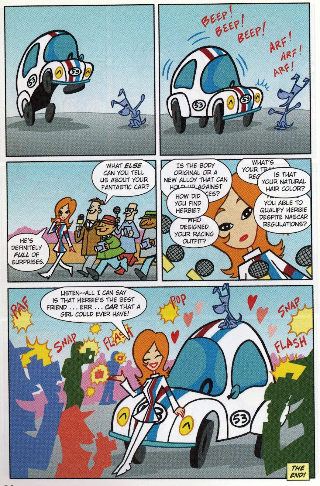 Daily Disneyana Disney Adventures Comic Zone Herbie Fully Loaded