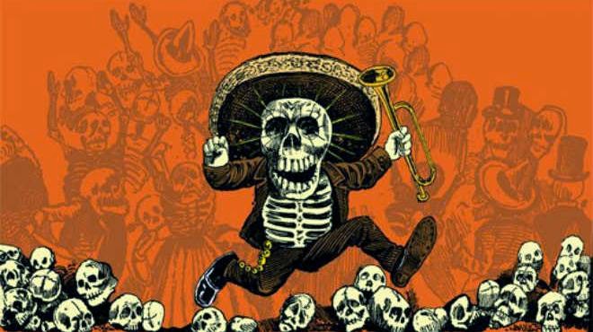 el mexicano de días de muerto
