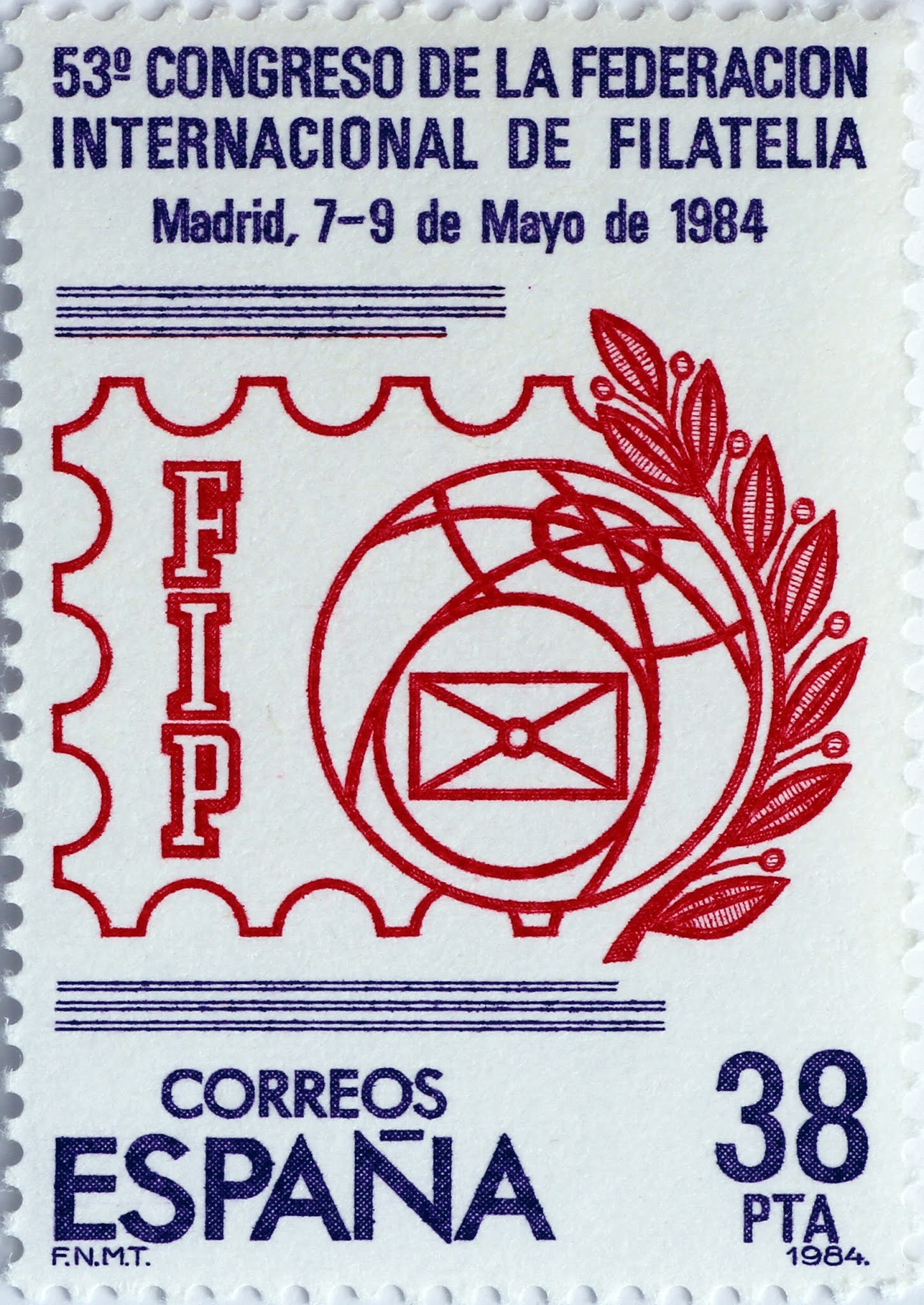 Sellos de Filatelia de España SELLO 53 CONGRESO DE LA FEDERACIÓN