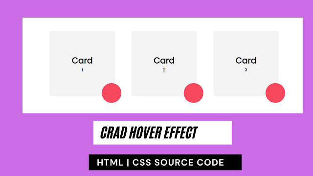 3D Card Hover Effect Using HTML and CSS