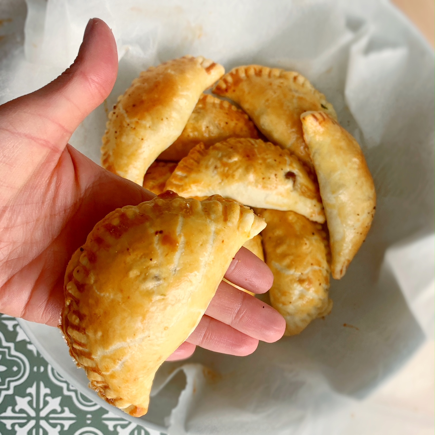 Mini empanadas aux épinards