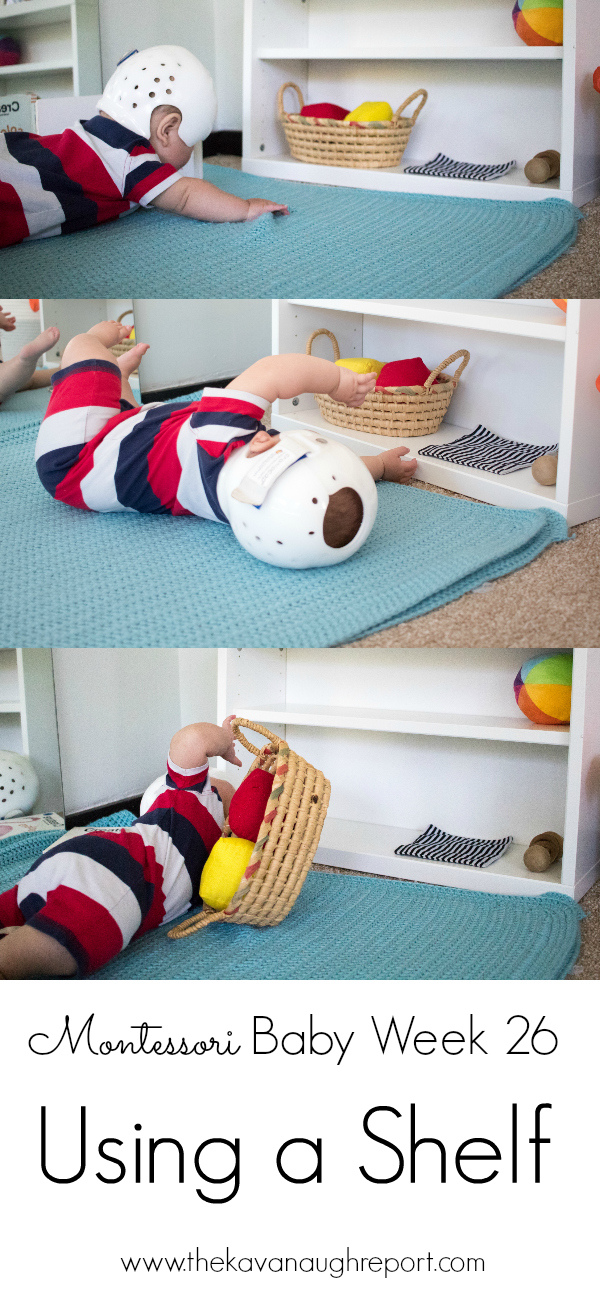 In Montessori baby spaces an open shelf can help to maintain order and make toys accessible to babies. Here are some tips on how to use a shelf in a baby play space.