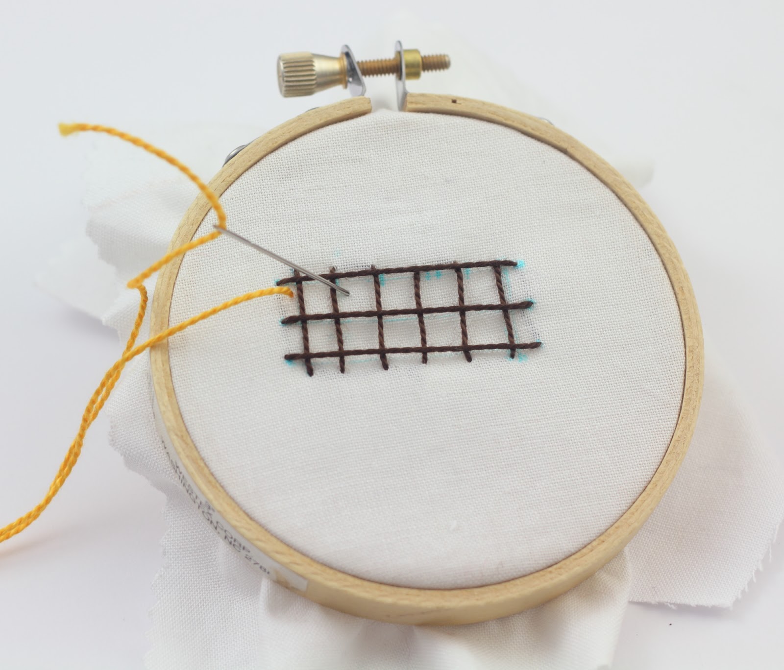 How to do the Plaid Filling Stitch - Sarah's Hand Embroidery Tutorials