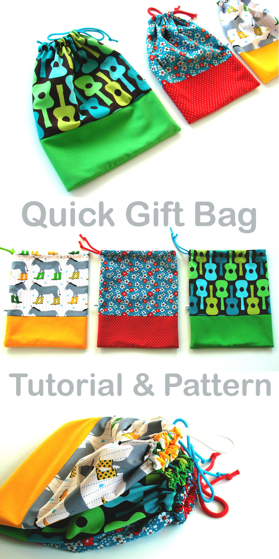 Quick Gift Bag Tutorial DIY Tutorial Ideas!