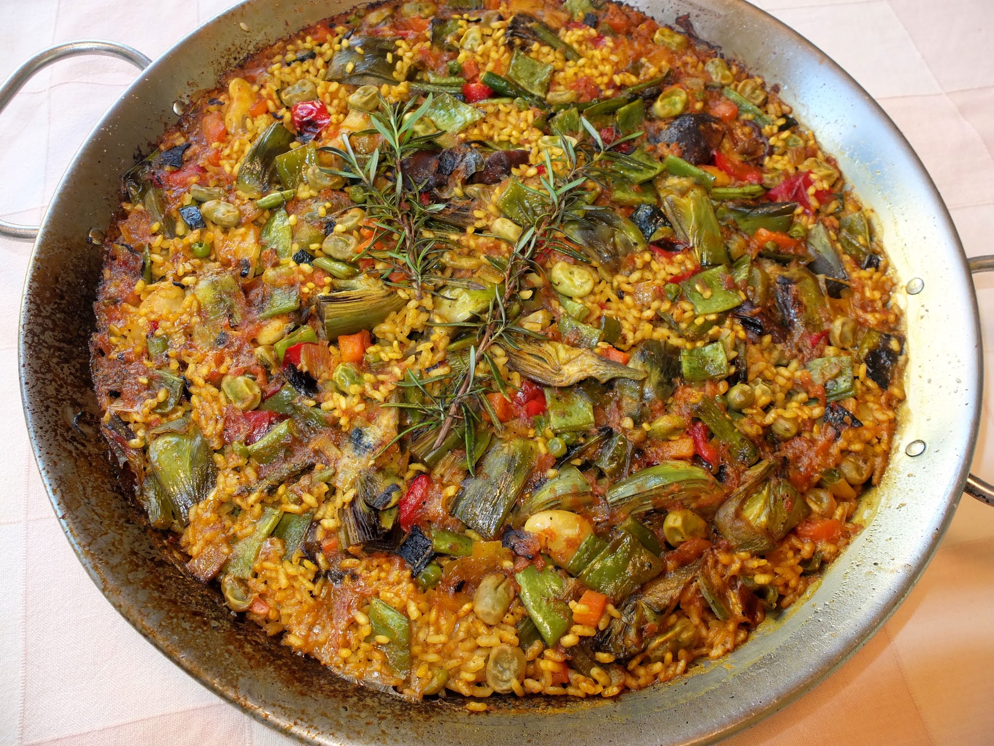 Cocinando con Lola García Paella de verduras