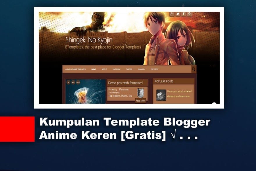 √ Kumpulan Template Blogger Anime Keren Responsive Gratis