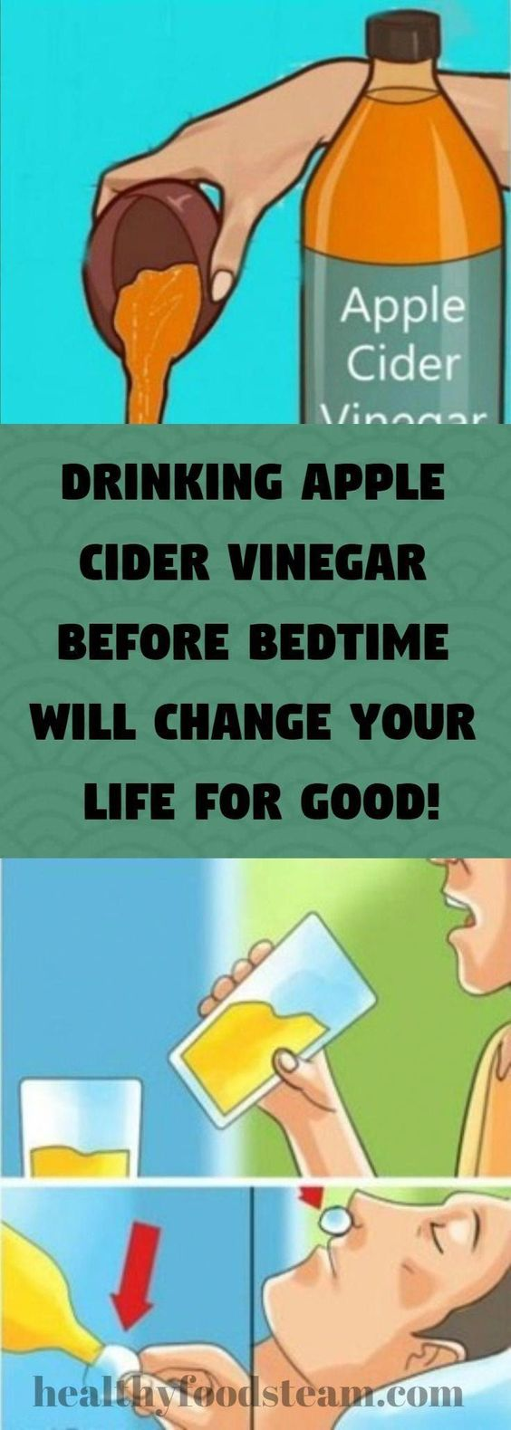 Drinking Apple Cider Vinegar Before Bedtime Will Change Your Life For Good!!!! Sweet Oh Joy
