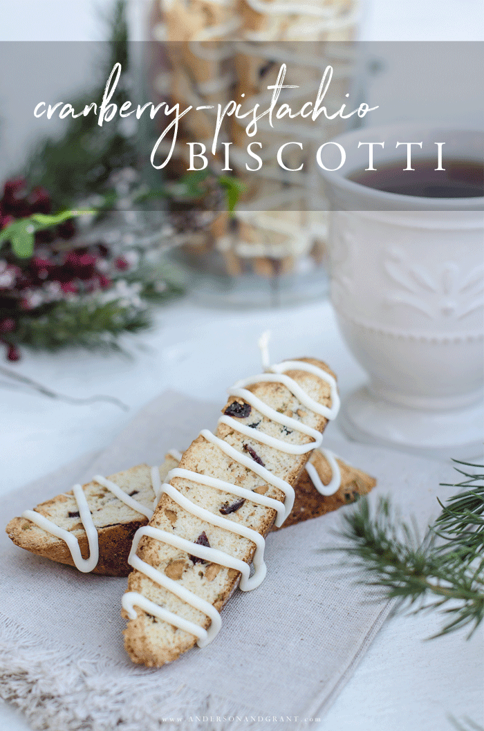 A simple and delicious Christmas cookie recipe for Cranberry Pistachio Biscotti plus over 15 more holiday baking recipes.