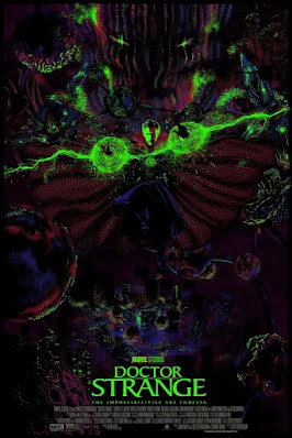 Doctor Strange Marvel Screen Print by Raid71 x Grey Matter Art