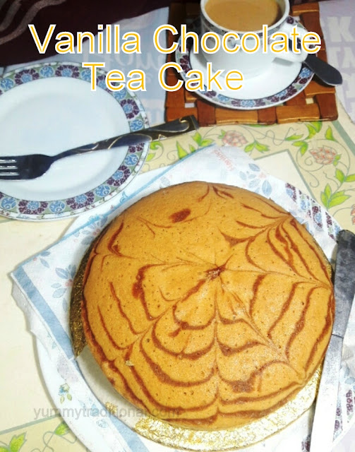 vanilla-chocolate-tea-cake-recipe-with-step-by-step-photos
