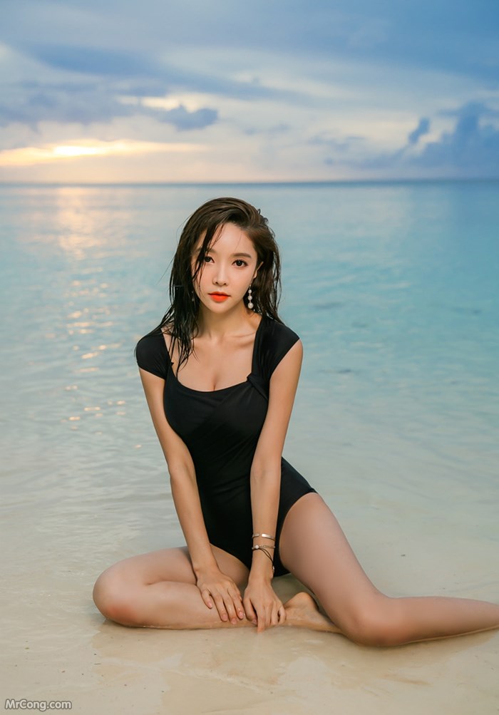 Beautiful Park Soo Yeon in the beach fashion picture in November 2017 (222 photos) photo 8-3
