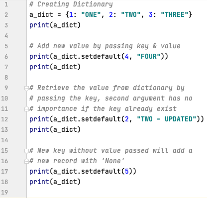 Working with Dictionaries in Python
