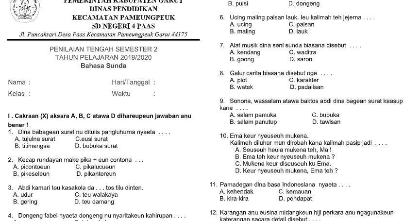 Soal essay bahasa sunda kelas 6 05 image