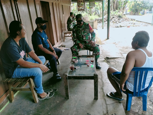 Babinsa Ngembatpadas :  5 M Wajib dipatuhi Seluruh Elemen Masyarakat