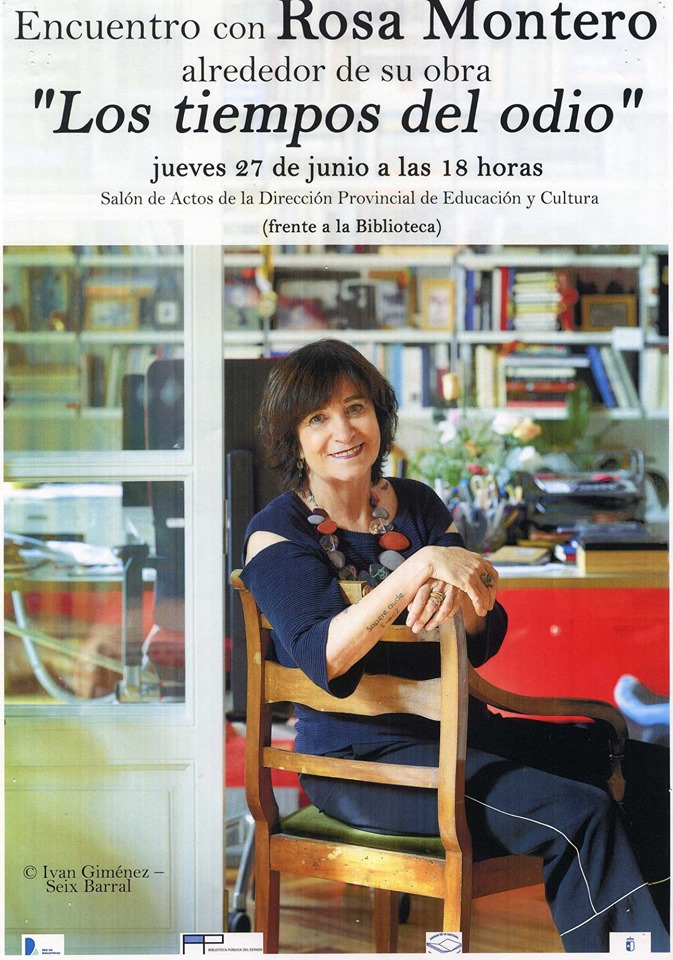 Produce pómulo Admitir Encuentro con la escritora ROSA MONTERO en la presentación de su nueva  novela