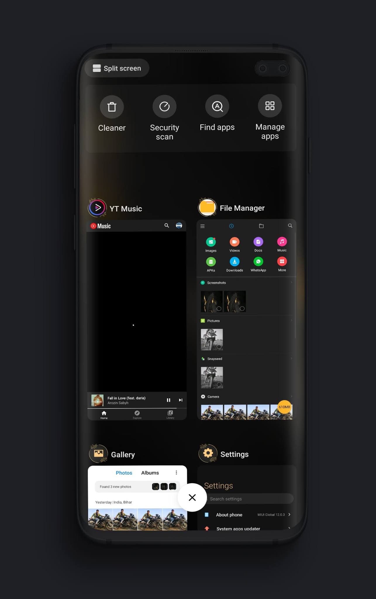 Awesome Dark Theme For MIUI 12 for Xiaomi Device Dark Leaf 3DMP
