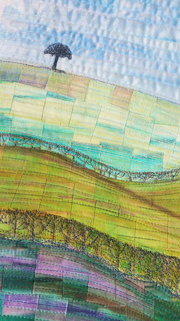 Lonely Tree Quilt Routes by Deborah O'Hare