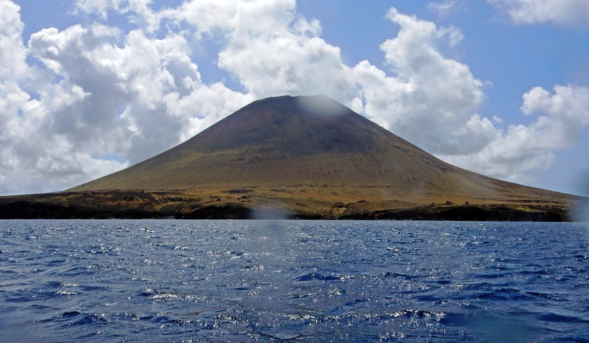 the viewing deck Babuyan Island's Boat Ride View and Smith Volcano (Mt