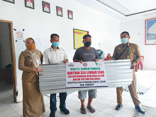 Bantuan CSR PT.Semen Tonasa untuk Warga Ma'rang dan Segeri yang Korban' Angin Puting Beliung