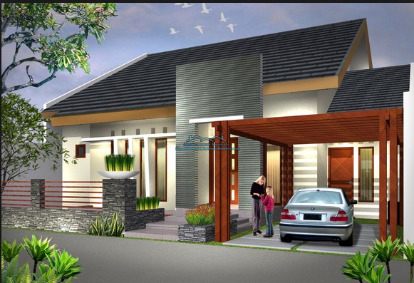 50 Gambar Desain Rumah  Impian Persegi  Panjang  Minimalis 