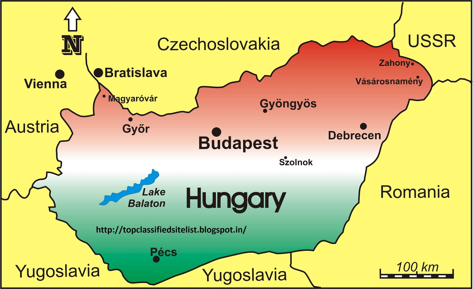 Map Of Hungary Today - Best Map of Middle Earth
