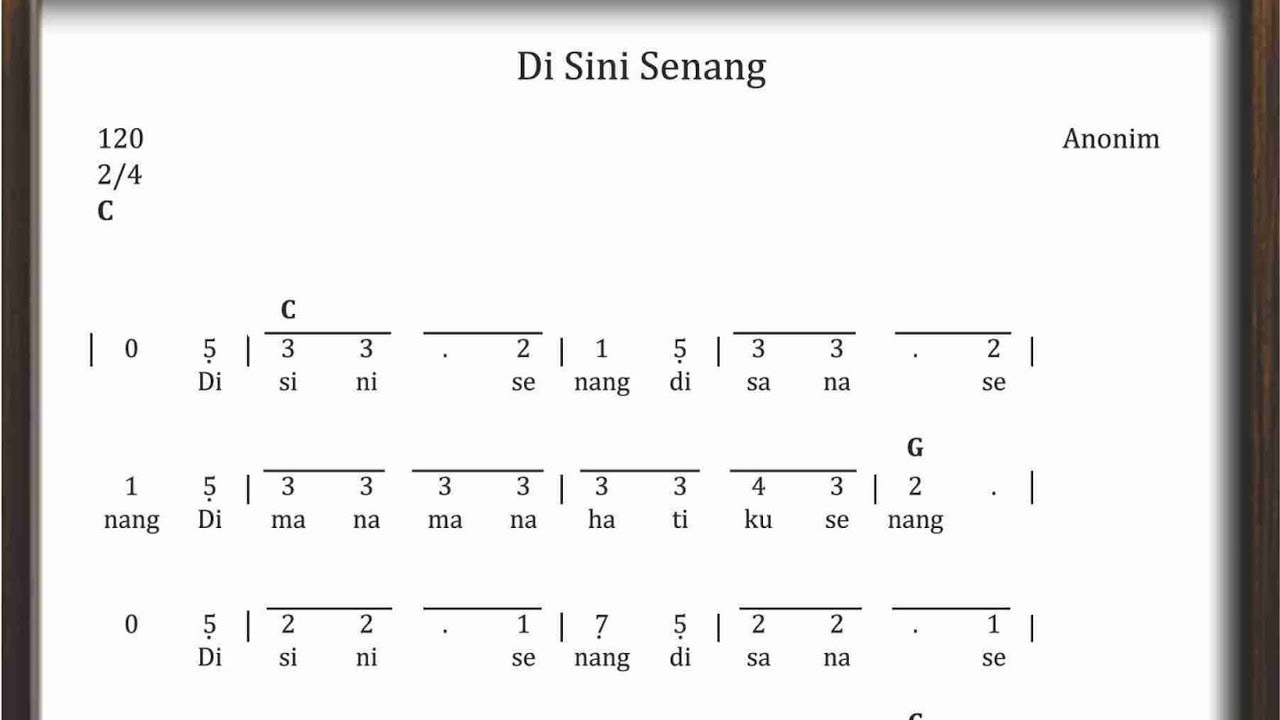 Disini Senang Disana Senang Lirik Rasanya