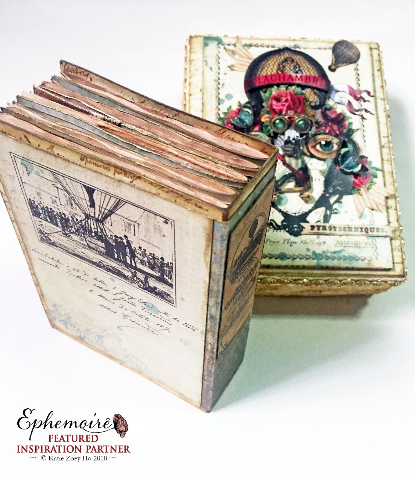 Katie Z. Paperworks Pryotechniques; A Steampunk Junk Journal