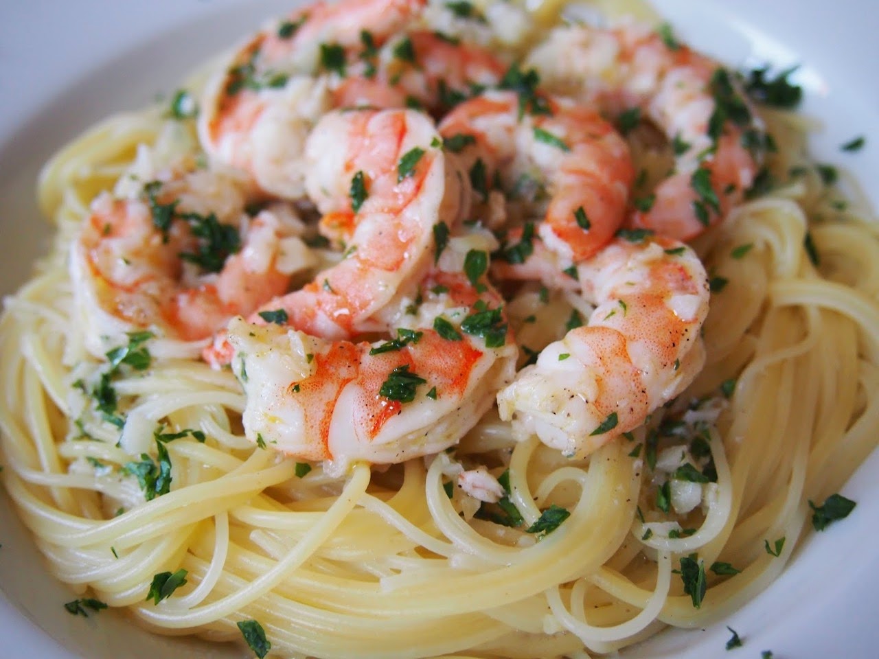 Original Sicily Spaghetti with shrimp recipe | AgneseItalianRecipes