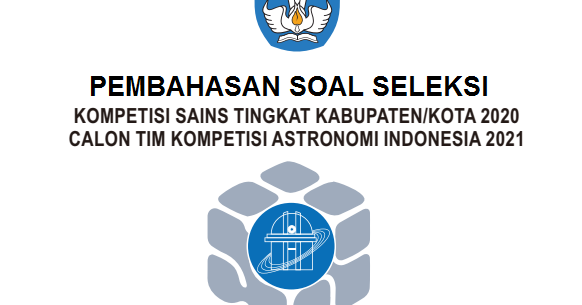 Soal Olimpiade Astronomi Sma 2020 GTK Guru