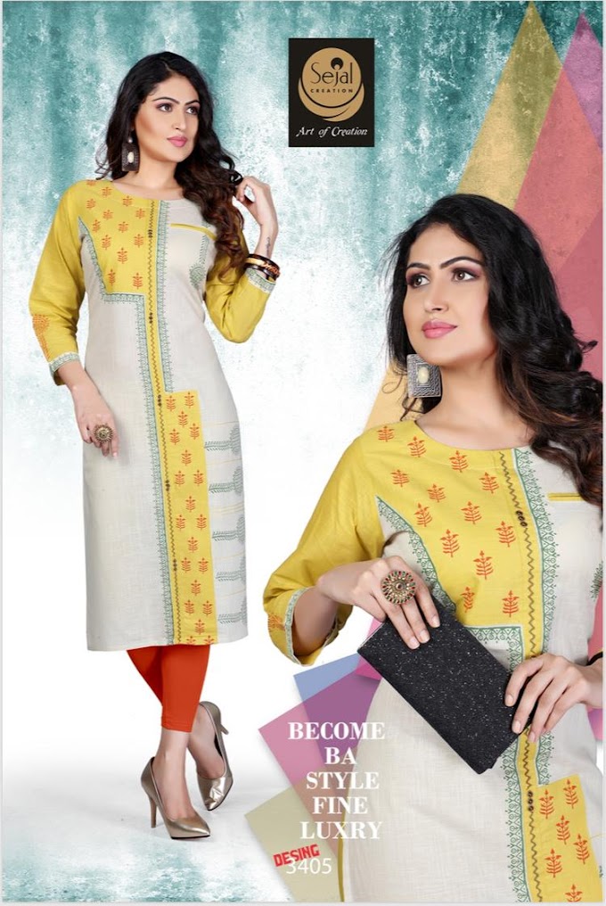 Sejal Sharvani Cotton Casual wear kurtis wholesaler