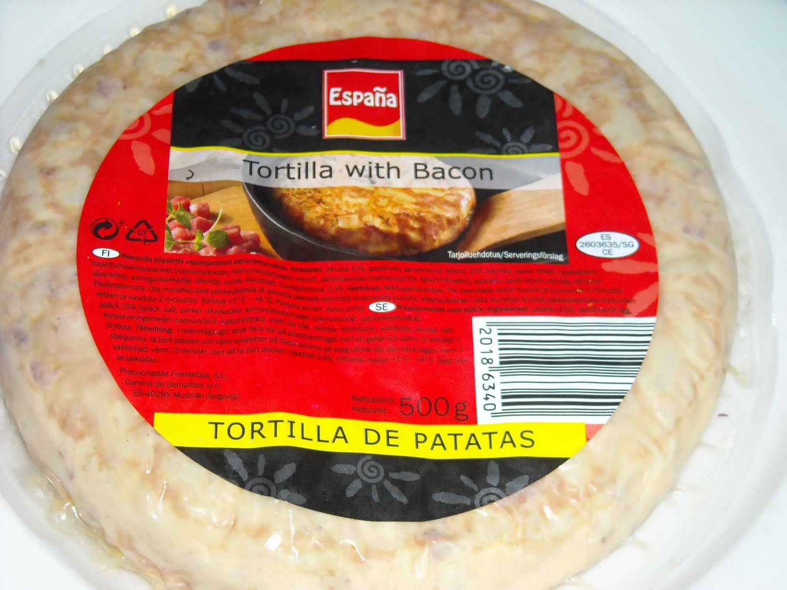 LukanLusikassa ruokablogi Lidl Tortilla with bacon