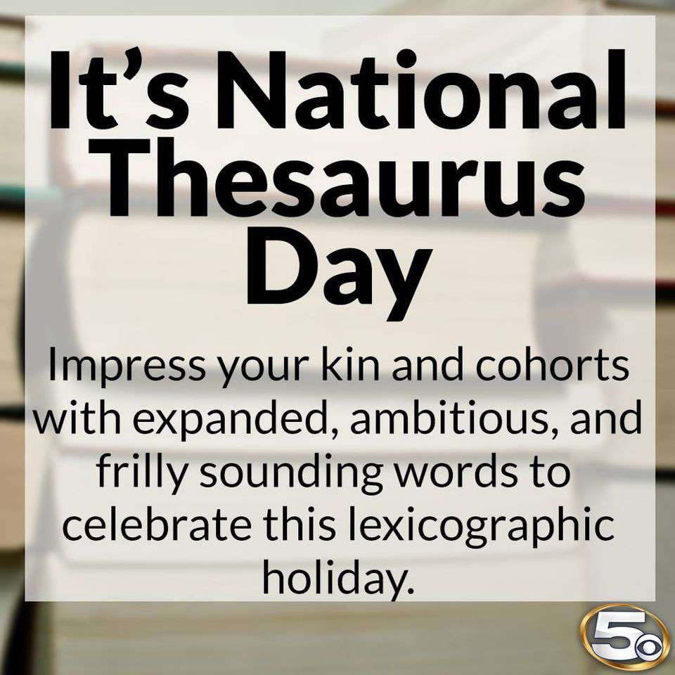 National Thesaurus Day Wishes Images