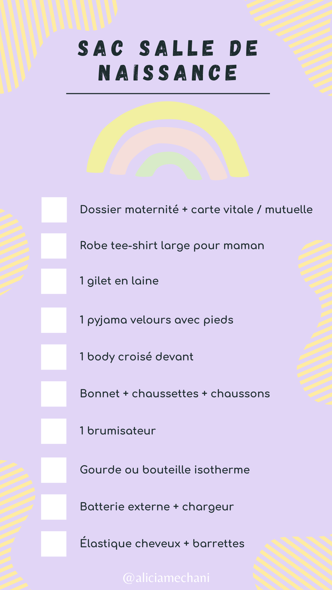 Sac De Naissance Maternité Check Liste Valise MaternitÃ© Naissance