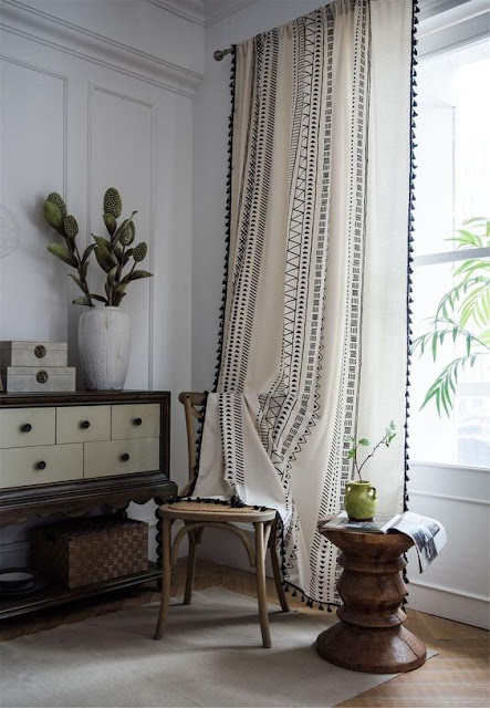 cortinas estilo boho chic