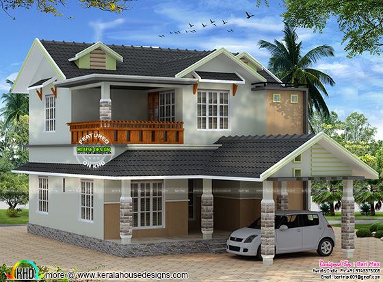 Sloping roof home design by Bari Max