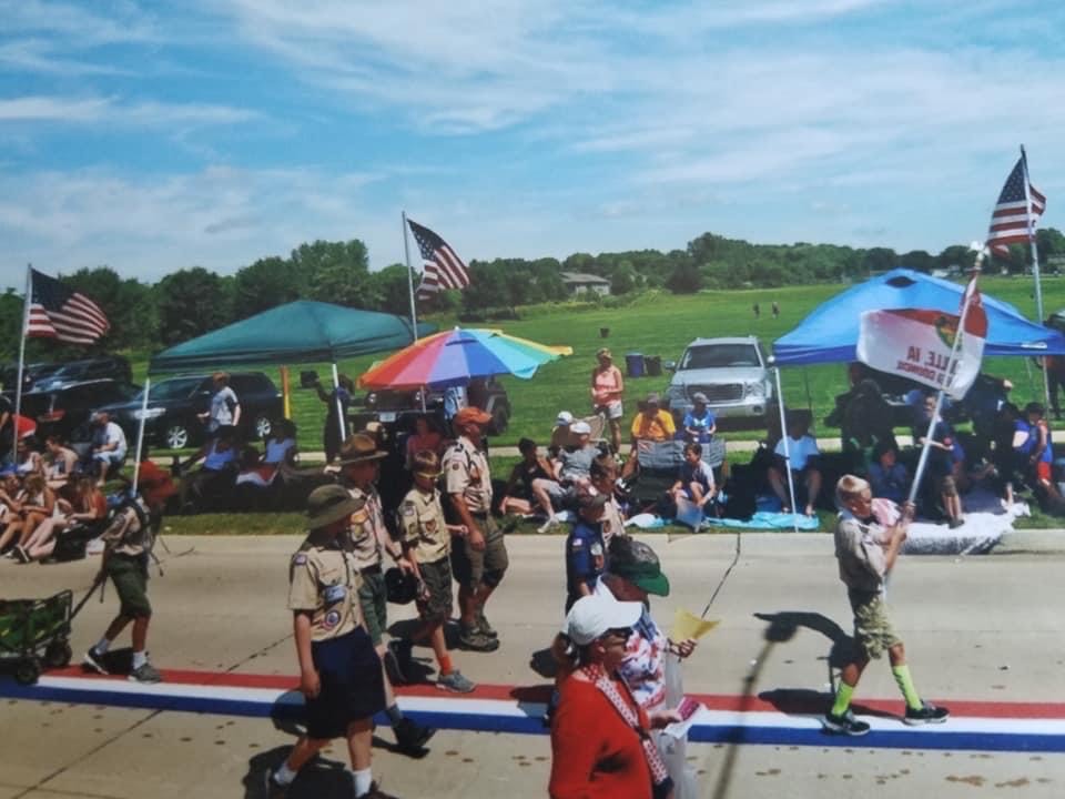 Troop 2000 Boy Scouts of America Coralville, Iowa 4th of July Parade