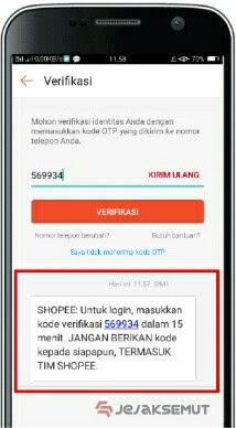 cara atasi lupa email dan  password shopee