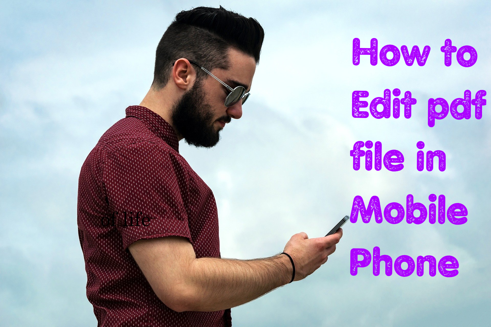 How to Edit pdf file in Mobile Phone