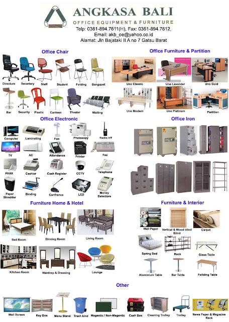 office furniture in bali , office equipment in bali, office supplies in bali