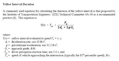 yellow light math formula