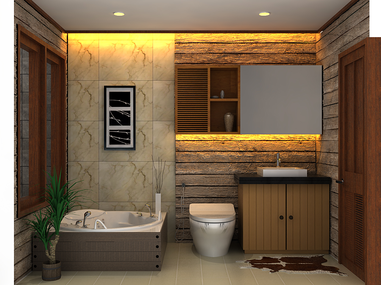 Issac Design Lab Interior kamar mandi 