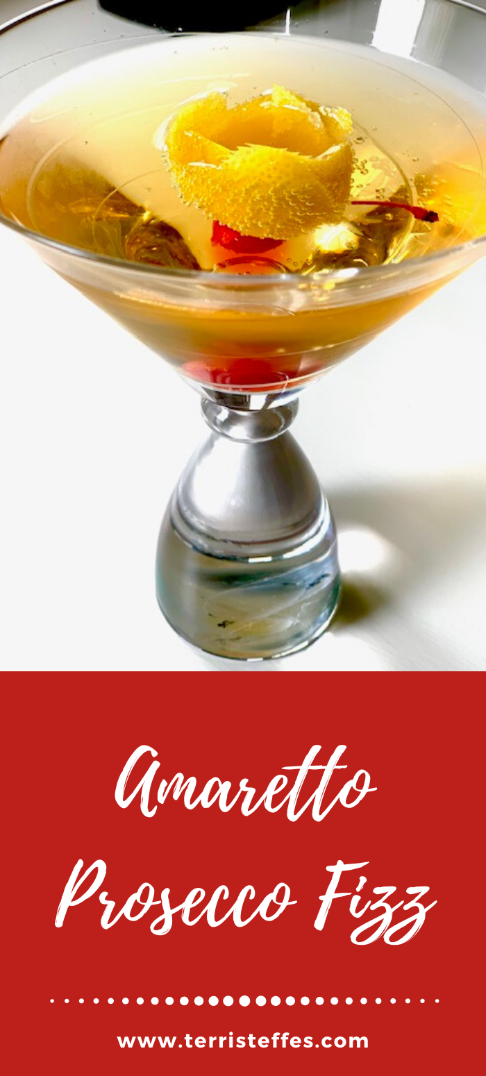 Amaretto Prosecco Fizz TasteCreations Our Good Life