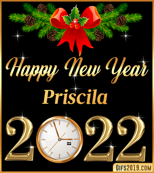 Gif Happy New Year 2022 Priscila