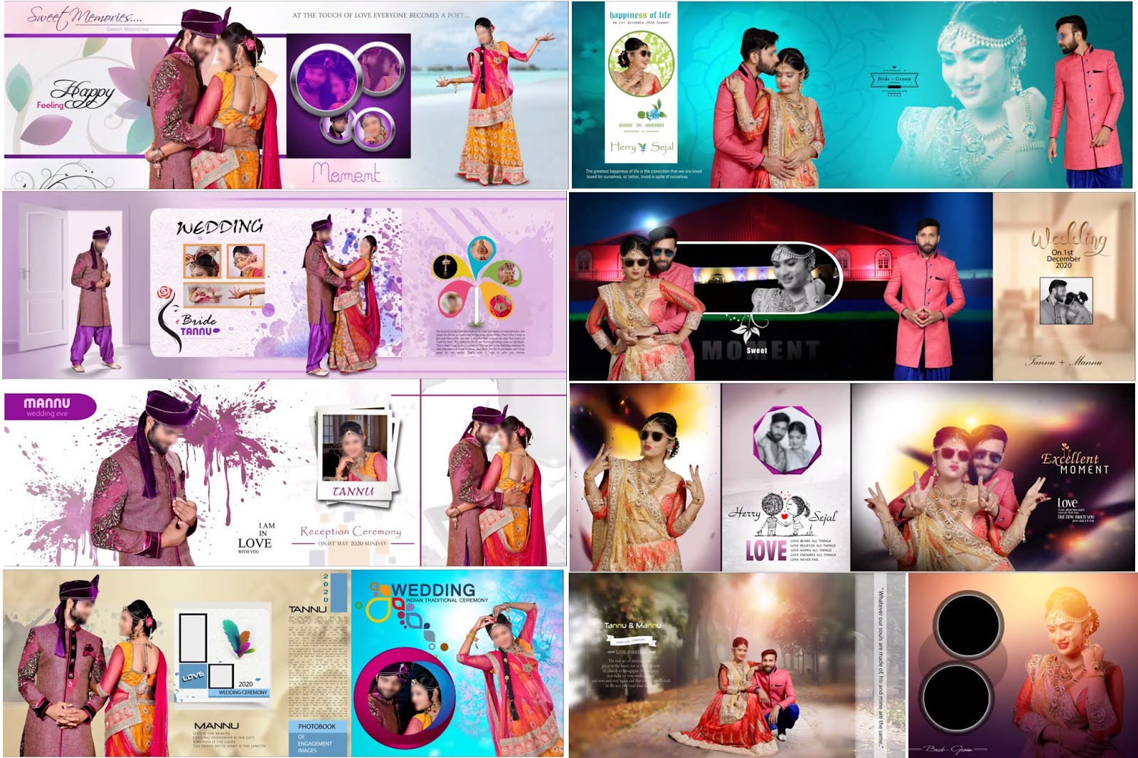 New Pre wedding album design 12x36 Free Dwonlode Wedding album psd