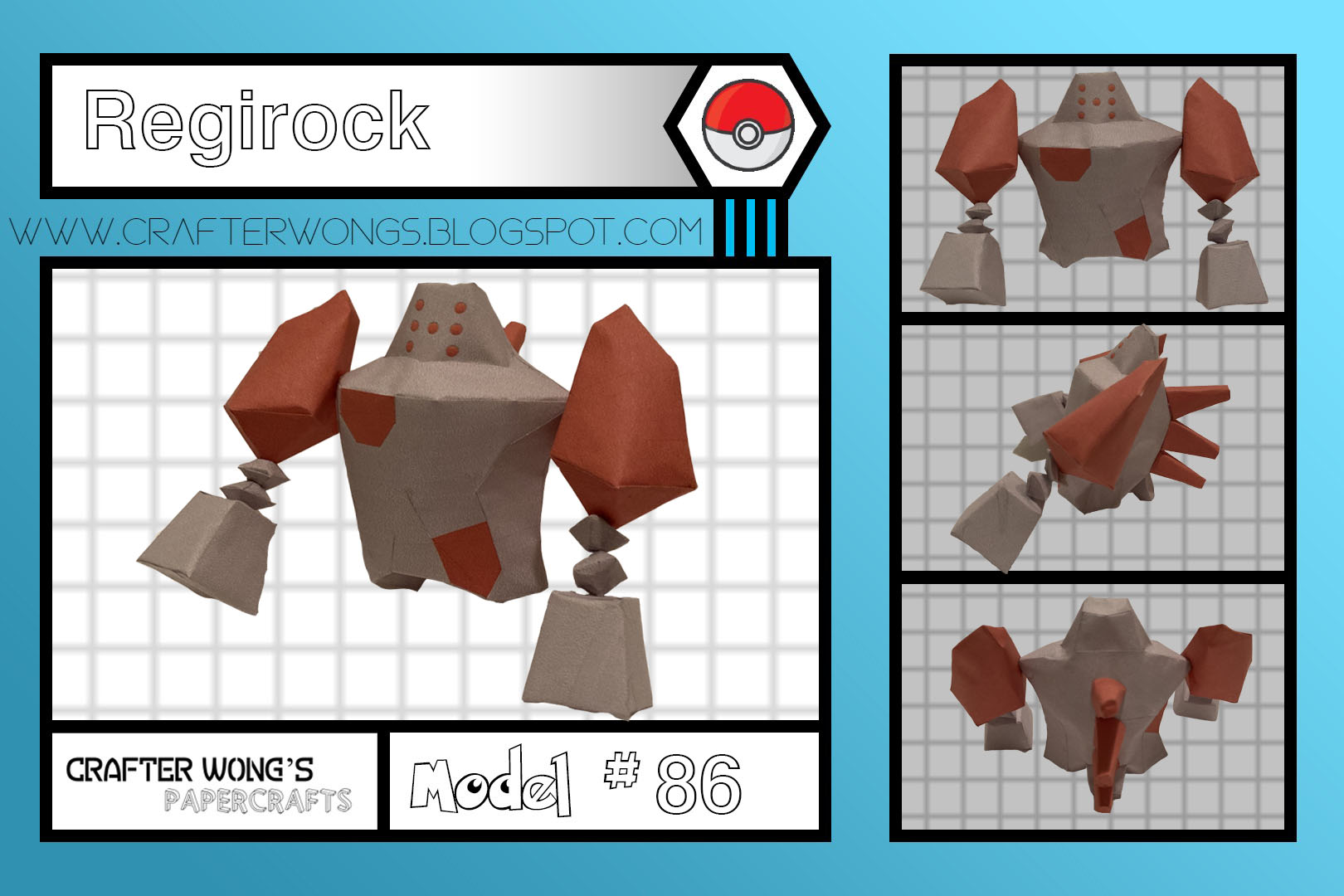 PaperPokés - Pokémon Papercraft: REGIGIGAS CHIBI