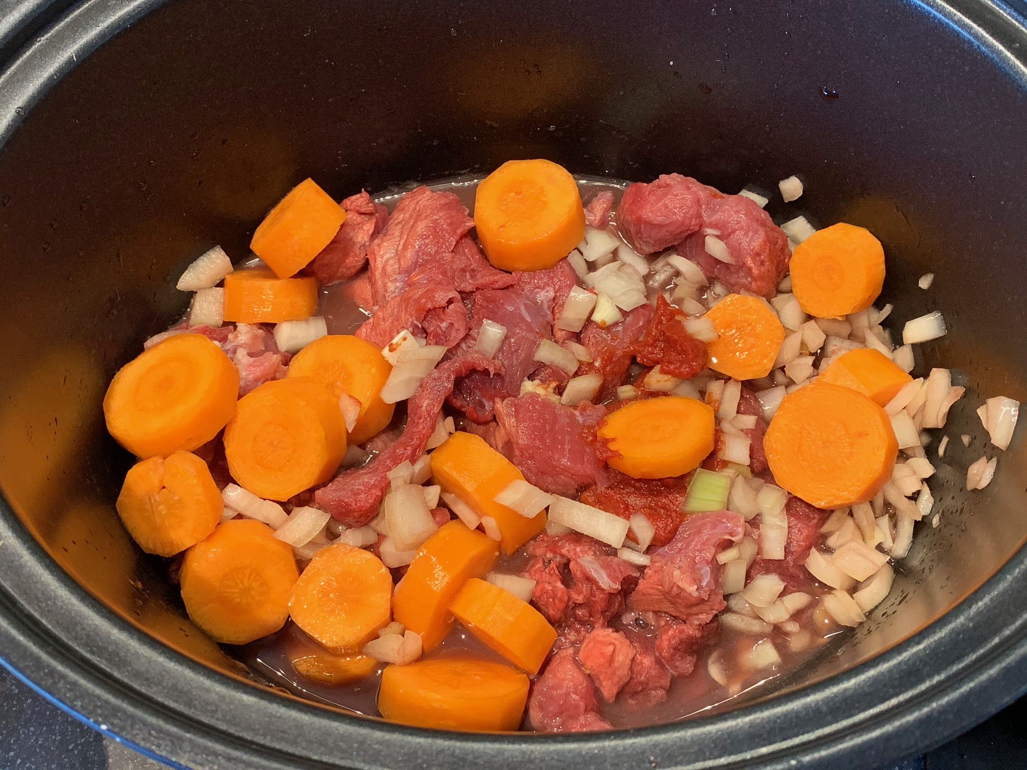 Slow Cooked Beef in Red Wine