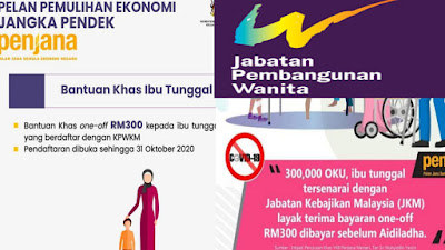 Permohonan Bantuan Khas Ibu Tunggal (BKIT) RM300 Online (Semakan Status)