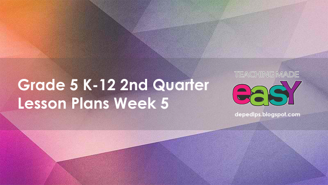 Lesson Plan Grade 5 Filipino - mga tulang pambata im s filipino deped