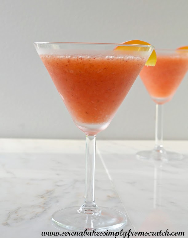 Strawberry Peach Daiquiri Serena Bakes Simply From Scratch